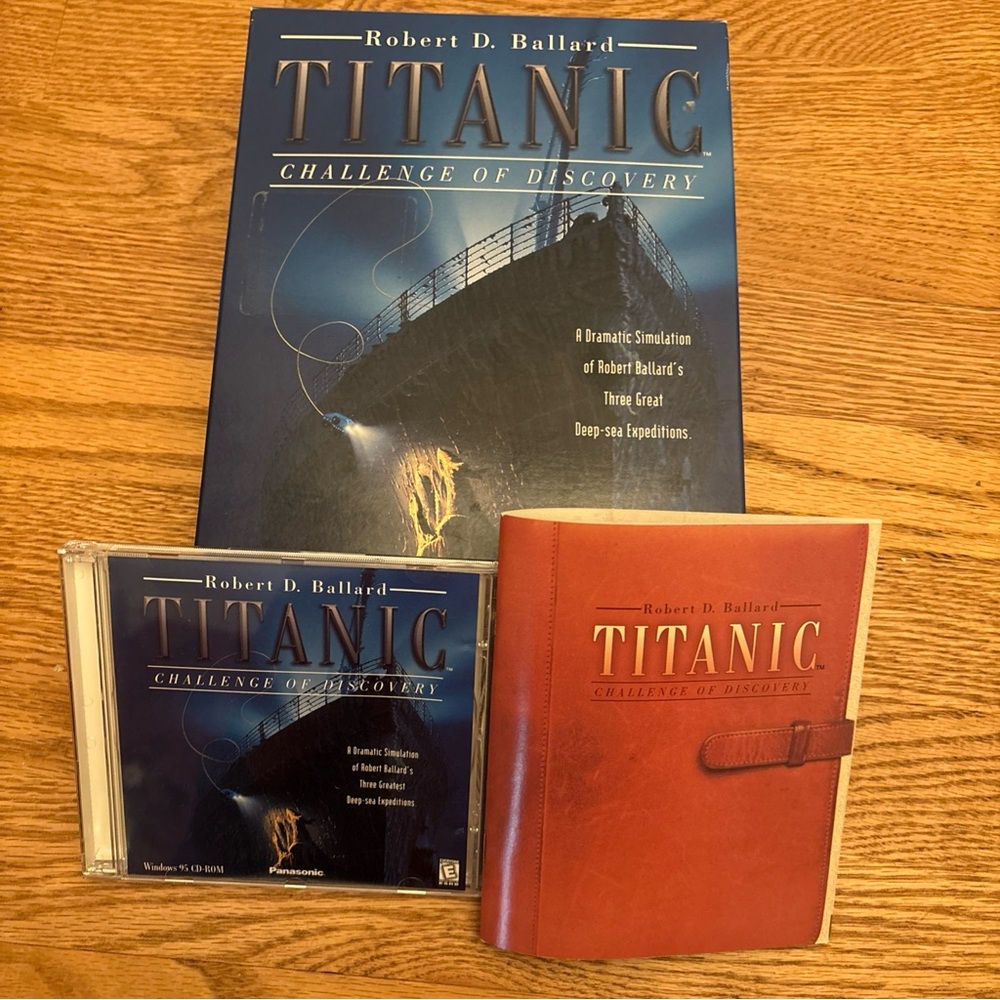 Titanic: Challenge of Discovery cd computer game windows pc Includes Manual 1998